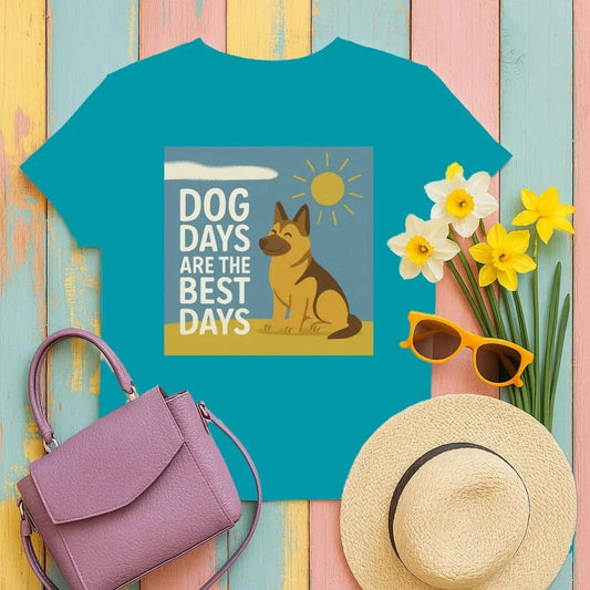 Dog Days Are the Best Days German Shepherd T-Shirt T-shirt