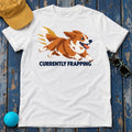 Currently Frapping Corgi T-Shirt in White