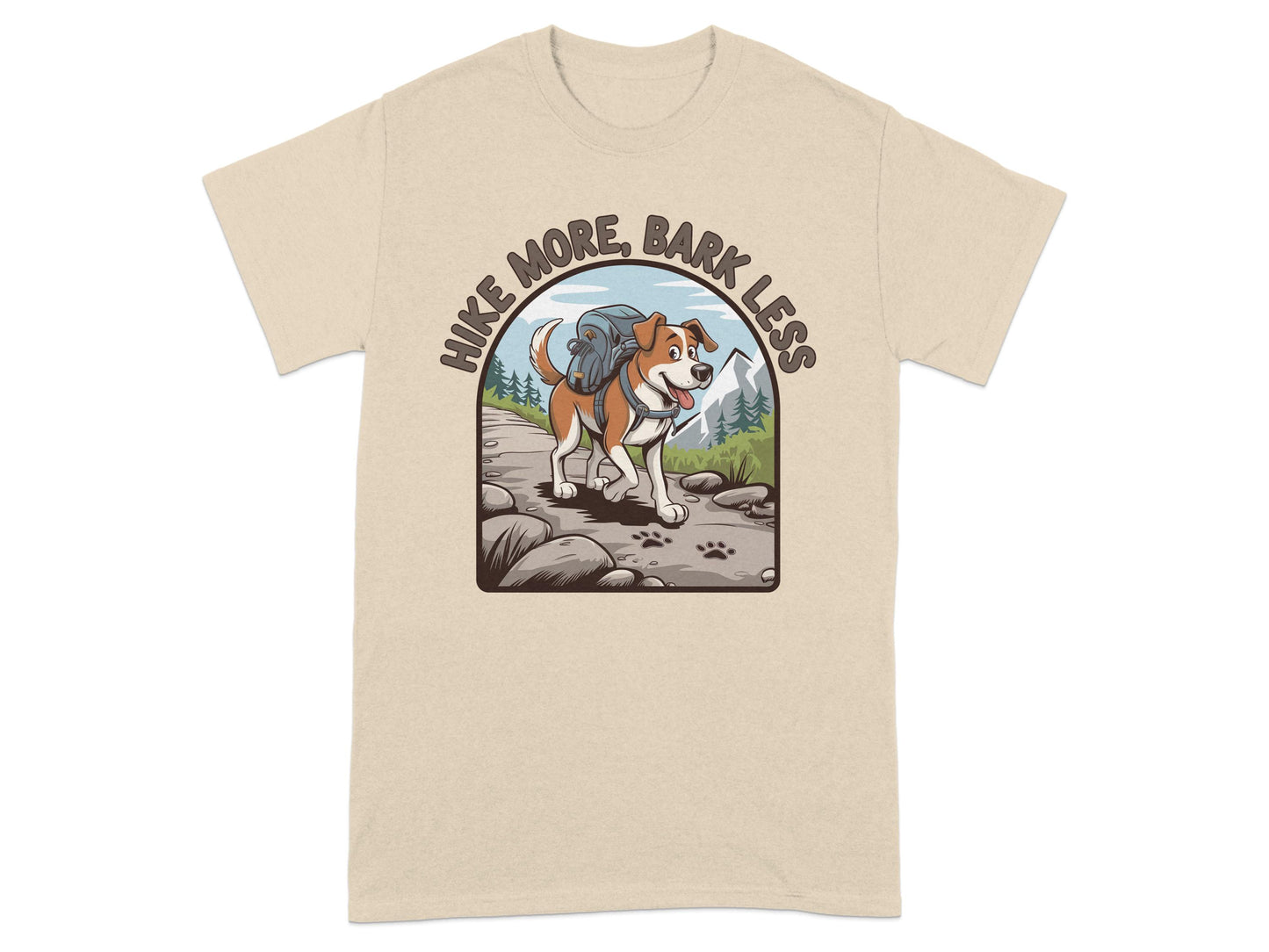 Hike More Bark Less Graphic Print T-shirt Product