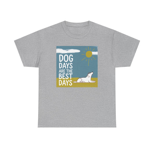 Dog Days Unisex Tee, Casual Summer Shirt, Pet Lover Gift, Beach Day Wear, Dog Enthusiasts Apparel