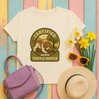lagotto romagnolo truffle-hunter-badge tee flat lay hero