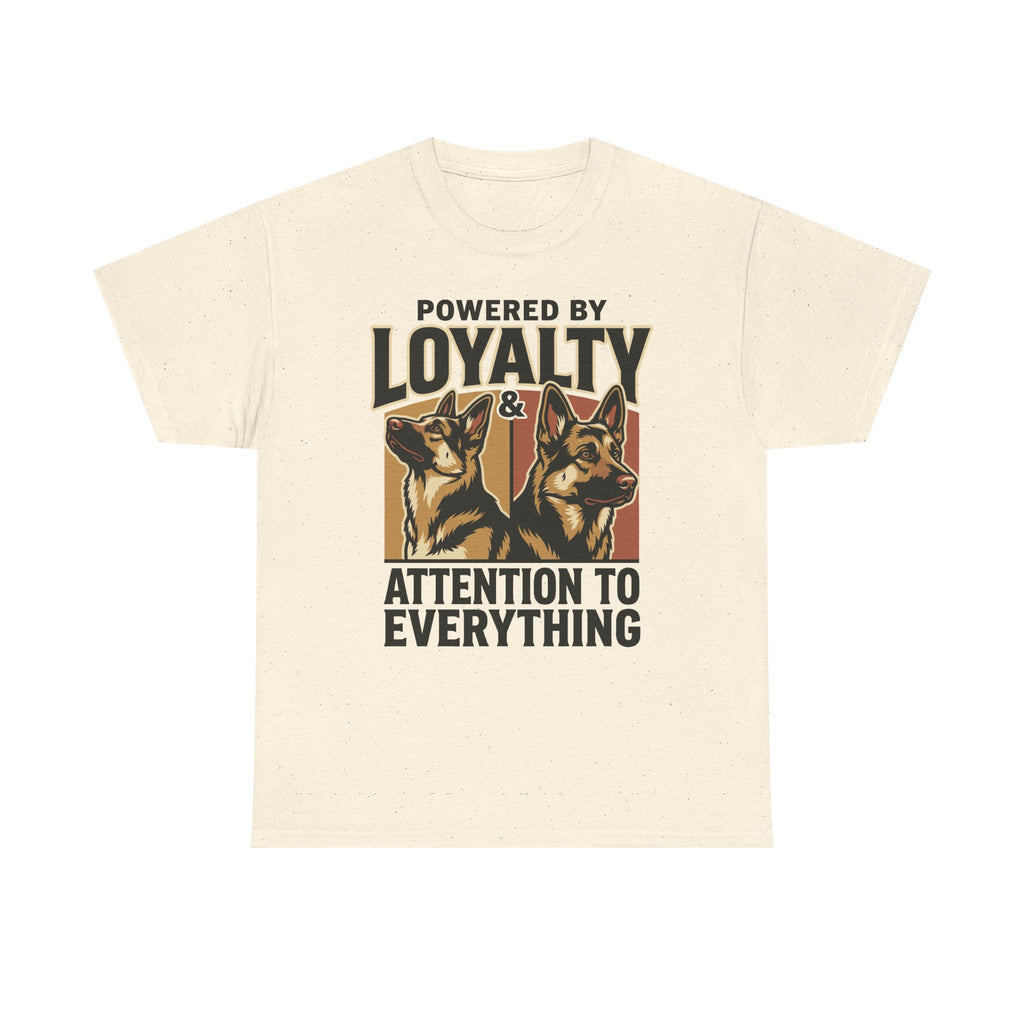 Powered By Loyalty German Shepherd T-shirt