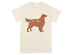 Floral Dog Silhouette T-Shirt Perfect Casual Wear product