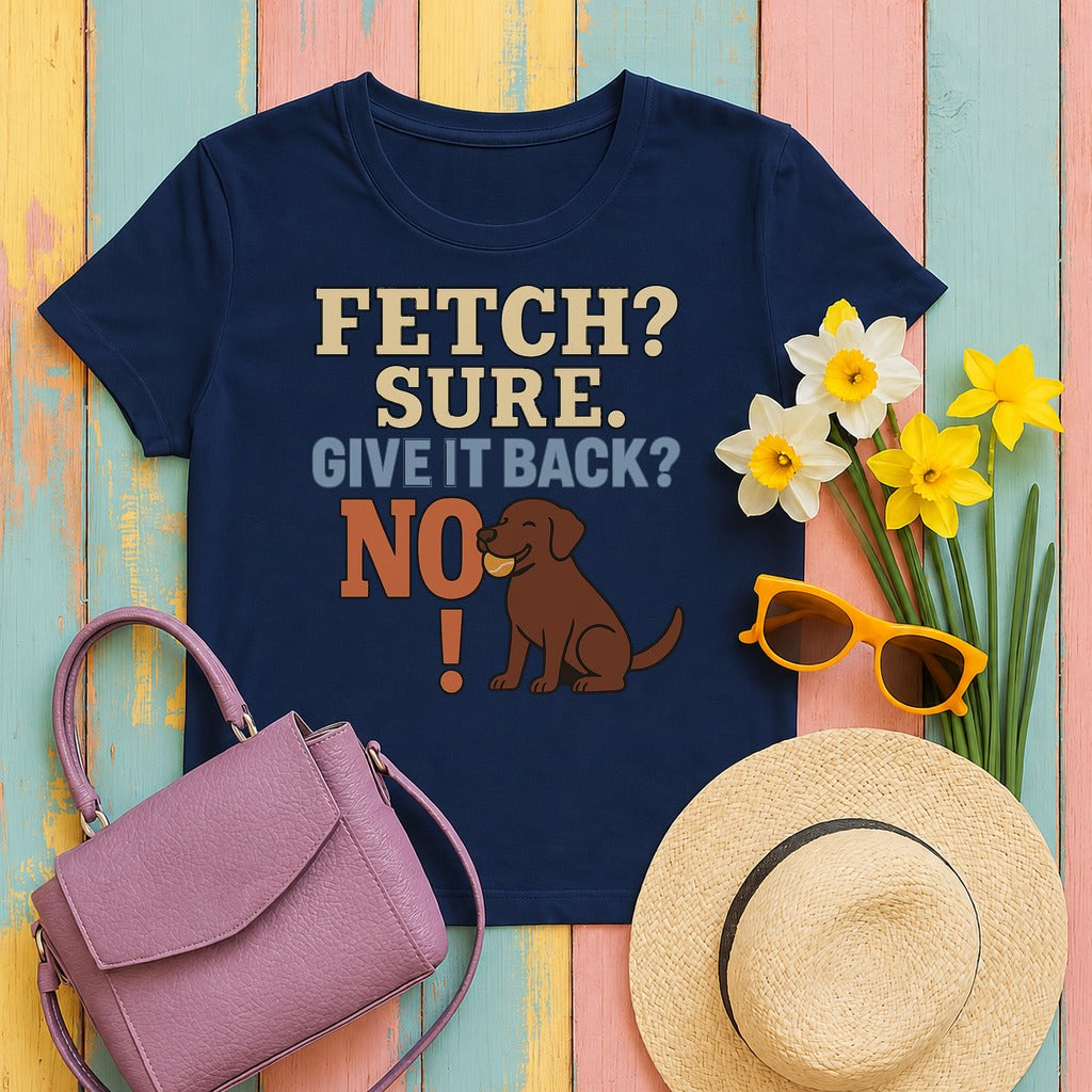 chocolate-lab fetch tee flat lay hero v8
