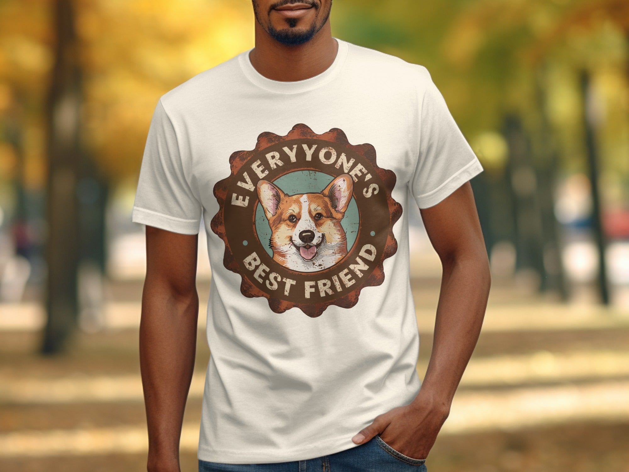 Everyone's Best Friend Corgi Graphic T-Shirt
