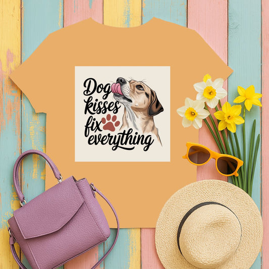 Dog Kisses Fix Everything Graphic T-Shirt product