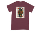 King of Hearts Bear Playing Card Graphic T-Shirt