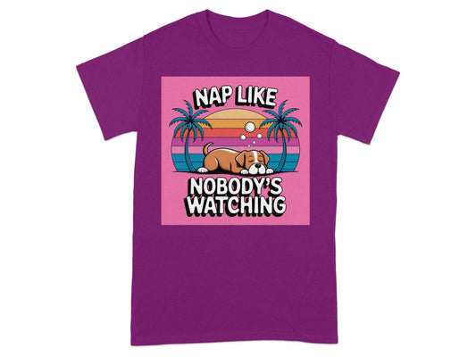 Nap Like Nobody's Watching Graphic Tee product