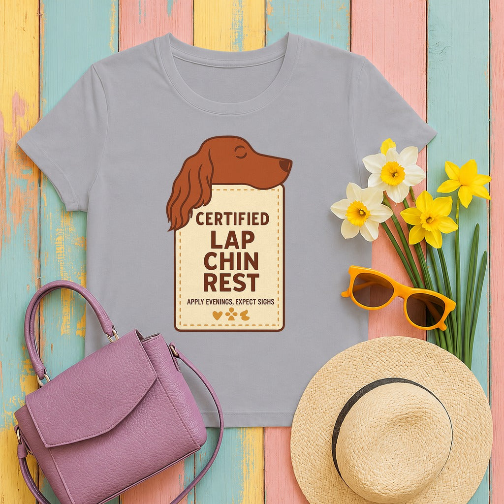 Irish Setter Certified Lap Chin Rest T-shirt in Athletic Heather