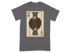 Queen of Hearts card featuring a schnauzer dog in regal attire.