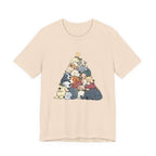 Sleeping Dogs Stacked Christmas Tree Funny Holiday T-Shirt