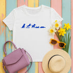 Playful Pup Progression T-Shirt in White