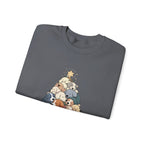 Sleeping Dogs Stacked Christmas Tree Funny Holiday Sweatshirt