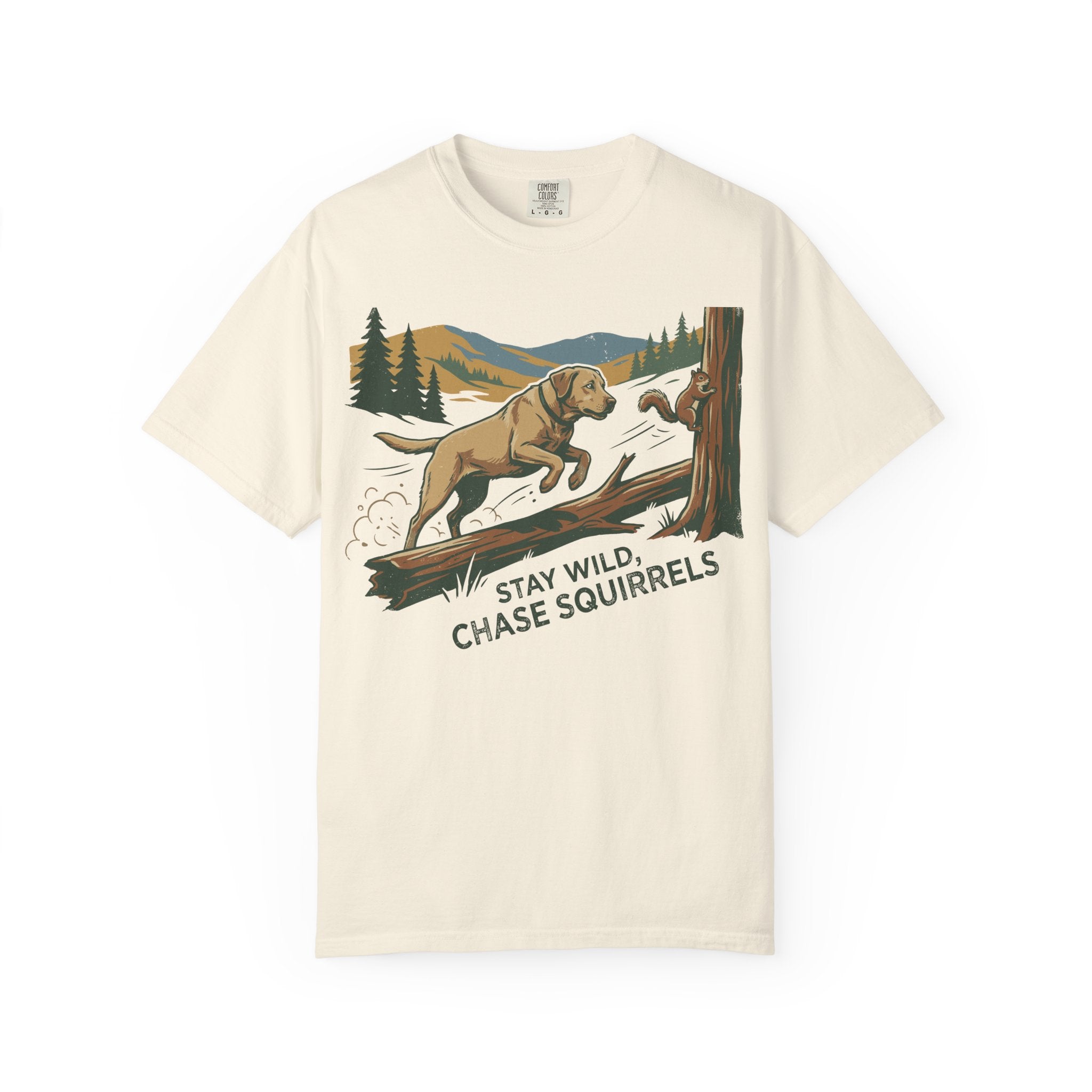 Stay Wild Lab and Squirrel T-Shirt