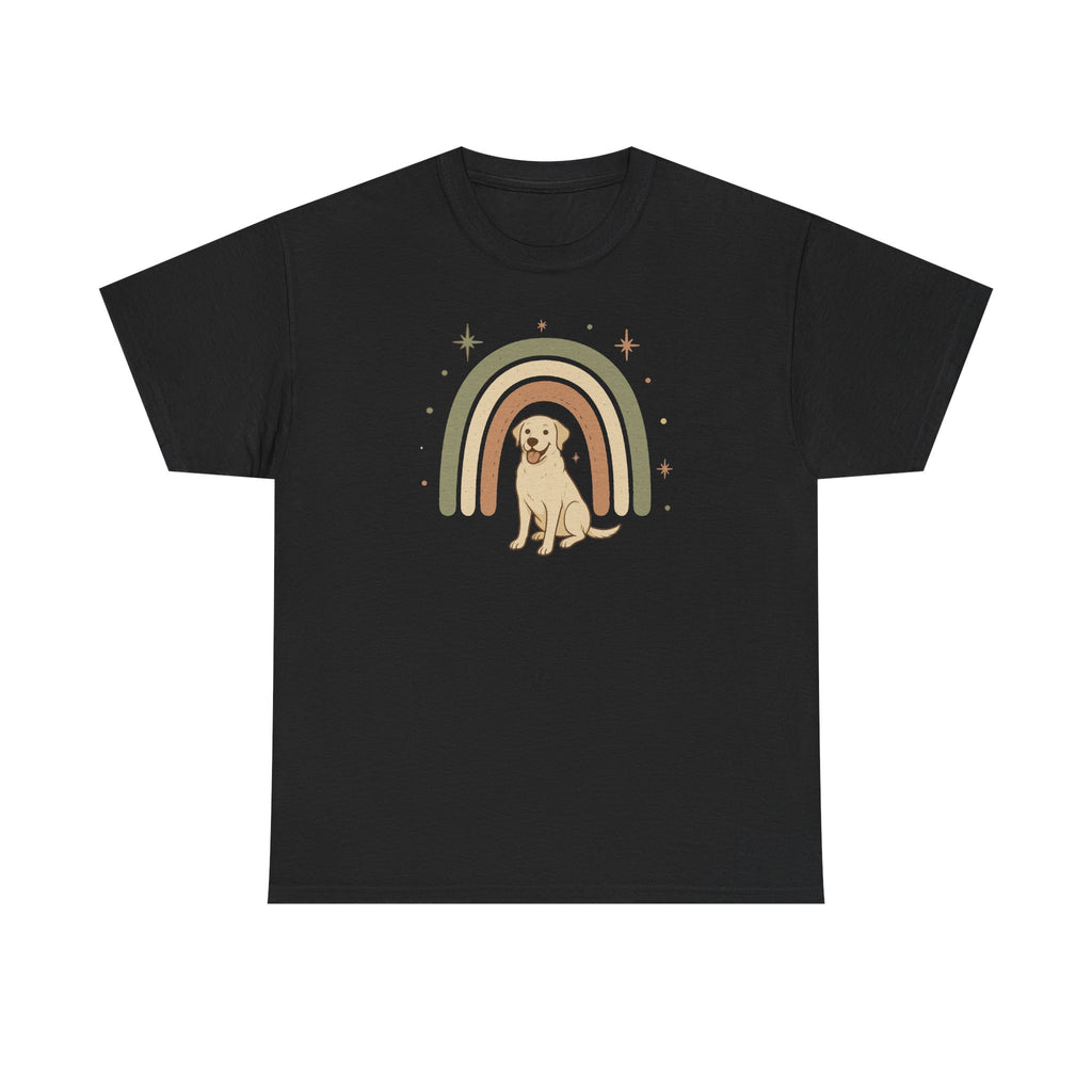 Labrador Retriever With Rainbow Graphic Novelty T-Shirt