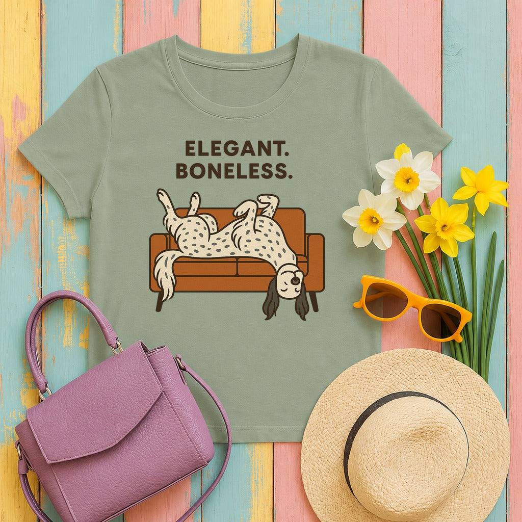 English Setter Elegant Boneless Tee in Sage