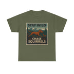 Stay Wild Chase Squirrels Vizsla T-Shirts