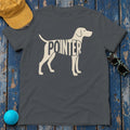 German Shorthaired Pointer Silhouette T-Shirt in Charcoal