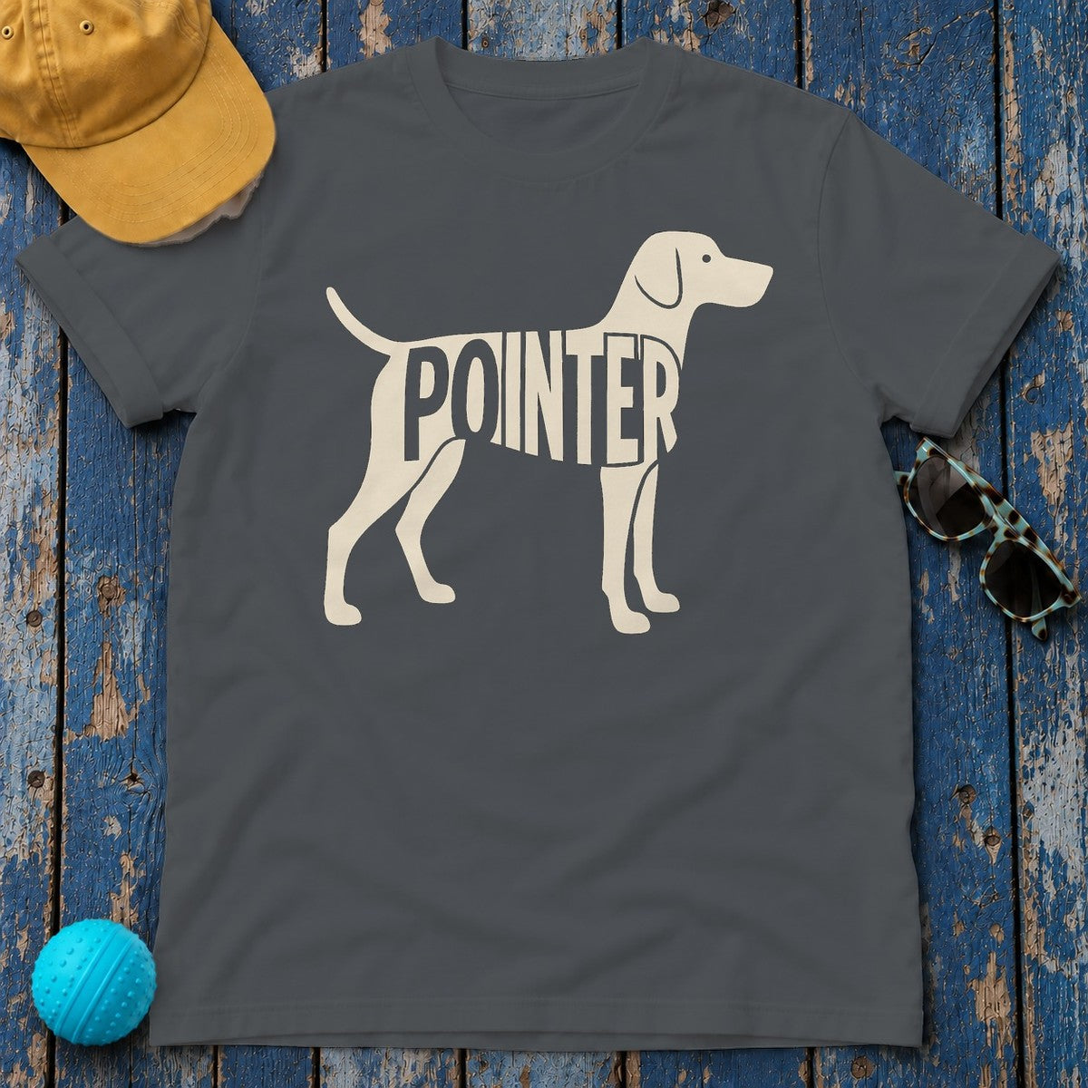 German Shorthaired Pointer Silhouette T-Shirt in Charcoal