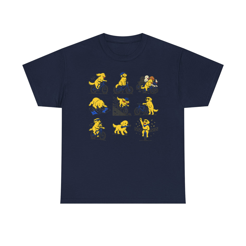 Golden Retriever Cycle Club T-Shirt