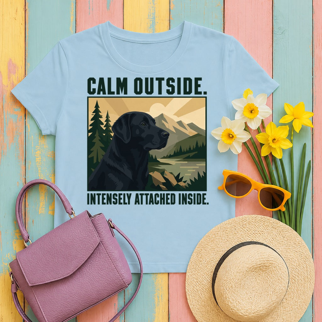 Attached Soul Labrador T-Shirt in Light Blue