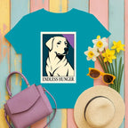 Endless Hunger Yellow Lab T-Shirt Tropical Blue T-shirt