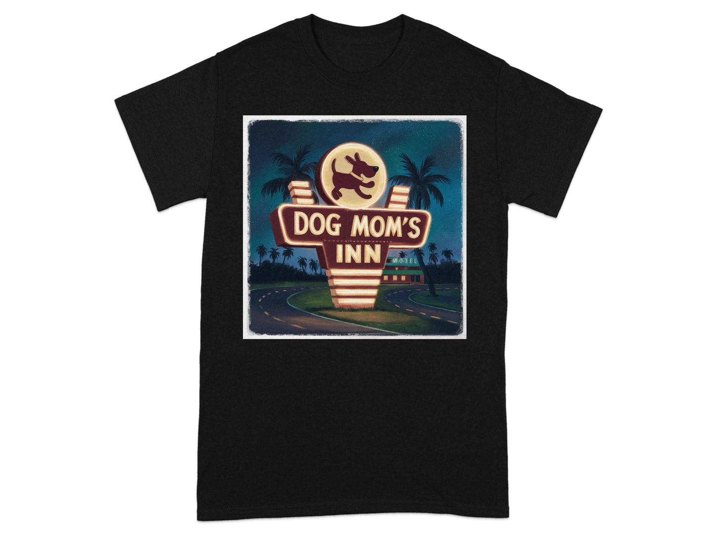 Retro Dog Mom's Inn Graphic T-shirt product