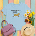 Unsupervised Again Dog T-Shirt in Light Blue