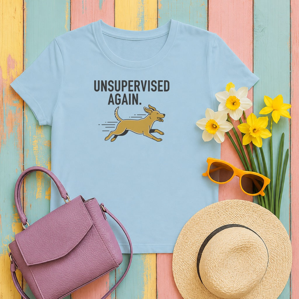 Unsupervised Again Dog T-Shirt in Light Blue
