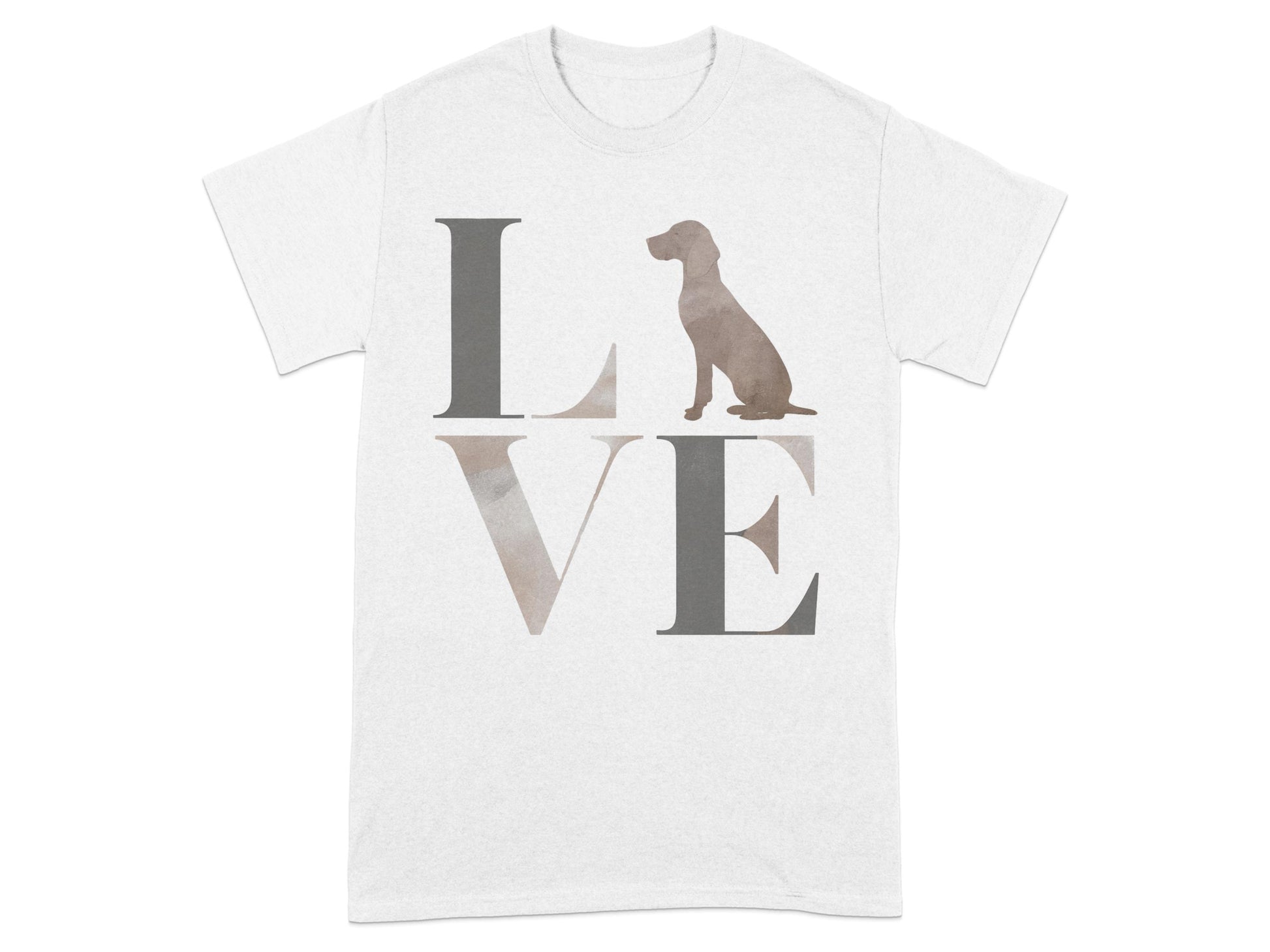 Love Dog Silhouette Graphic Printed T-shirt product