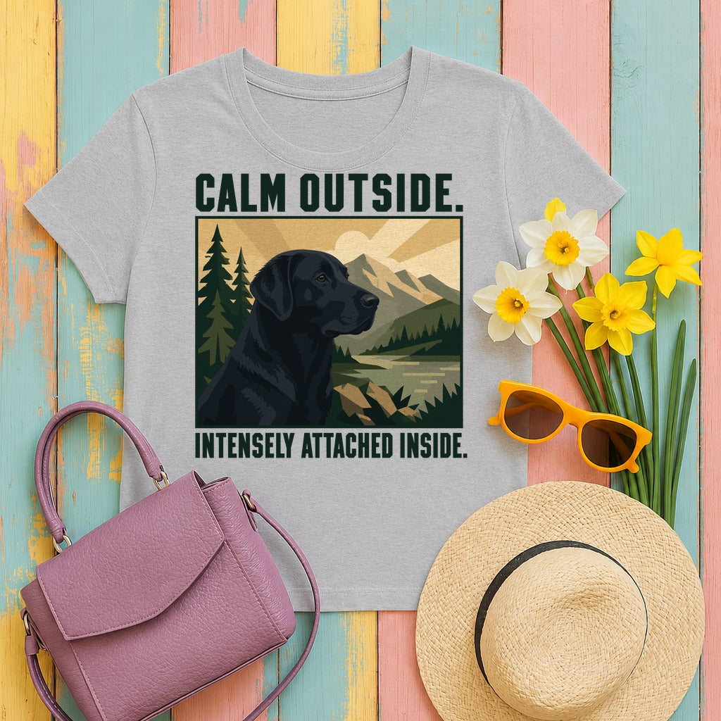 Attached Soul Labrador T-Shirt in Sport Grey