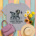 Wirehaired Pointing Griffon Lake Patrol Volunteer T-shirt in Athletic Heather