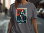 Stylish Dog in Suit Graphic Point T-shirt