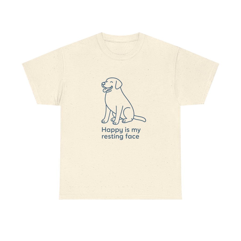 Happy Is My Resting Face - Funny Black Lab Tee