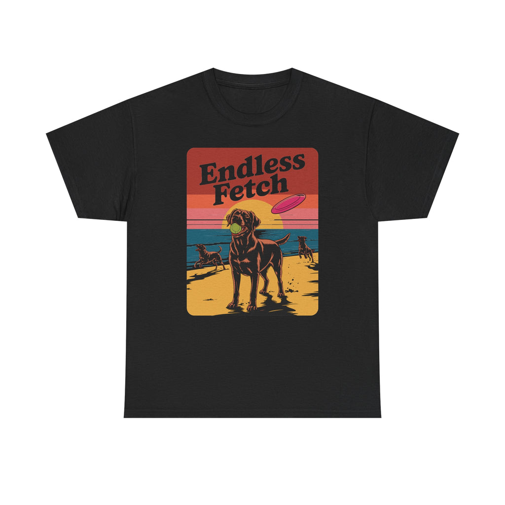 Endless Fetch Graphic with Labrador Beach T-Shirt