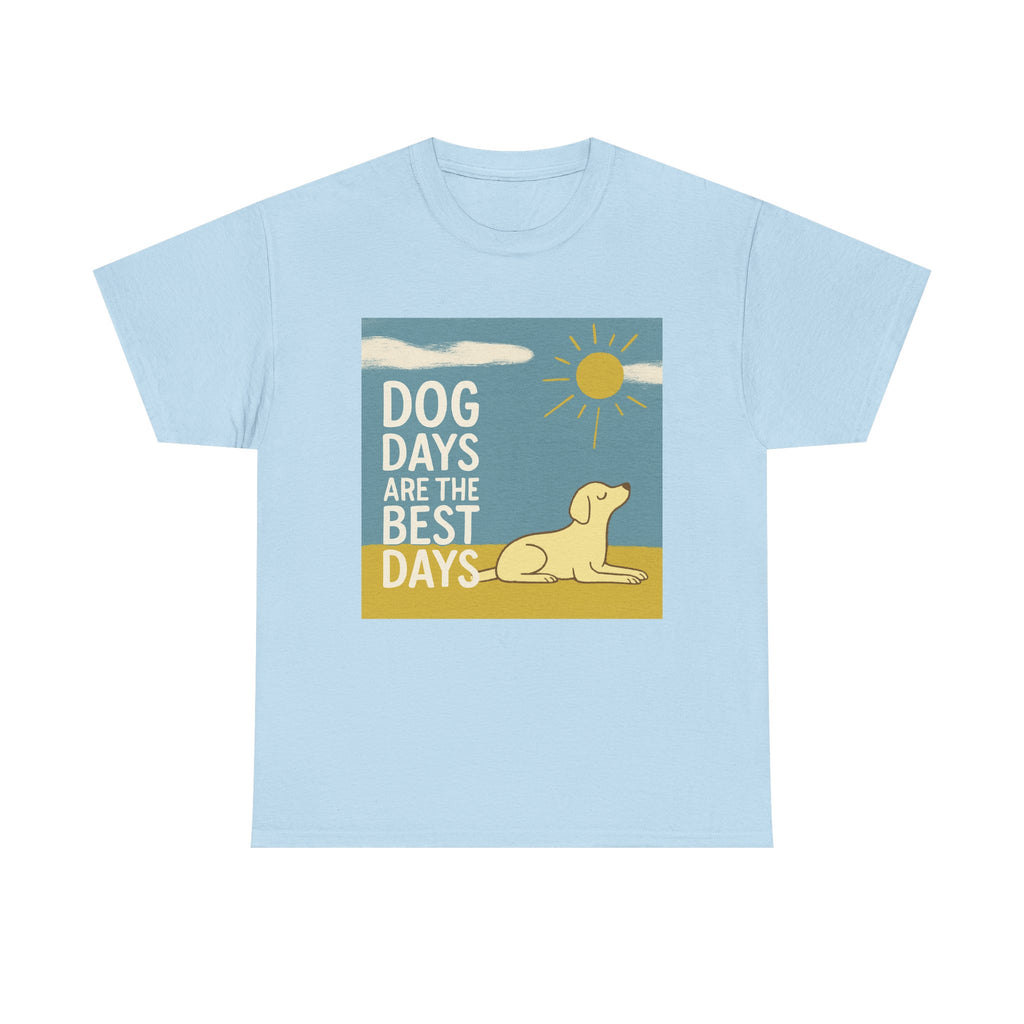 Dog Days Are the Best Days Yellow Labrador Retriever T-Shirt