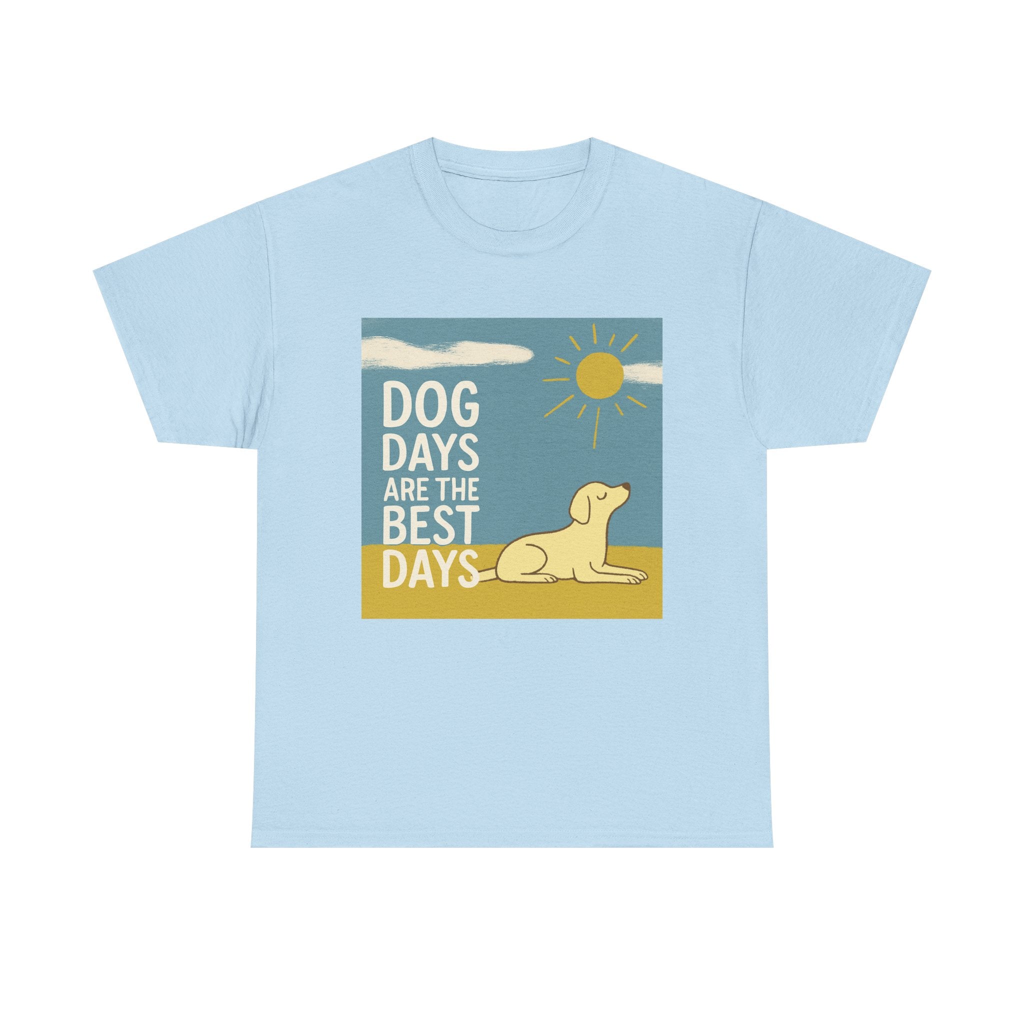 Dog Days Are the Best Days Yellow Labrador Retriever T-Shirt