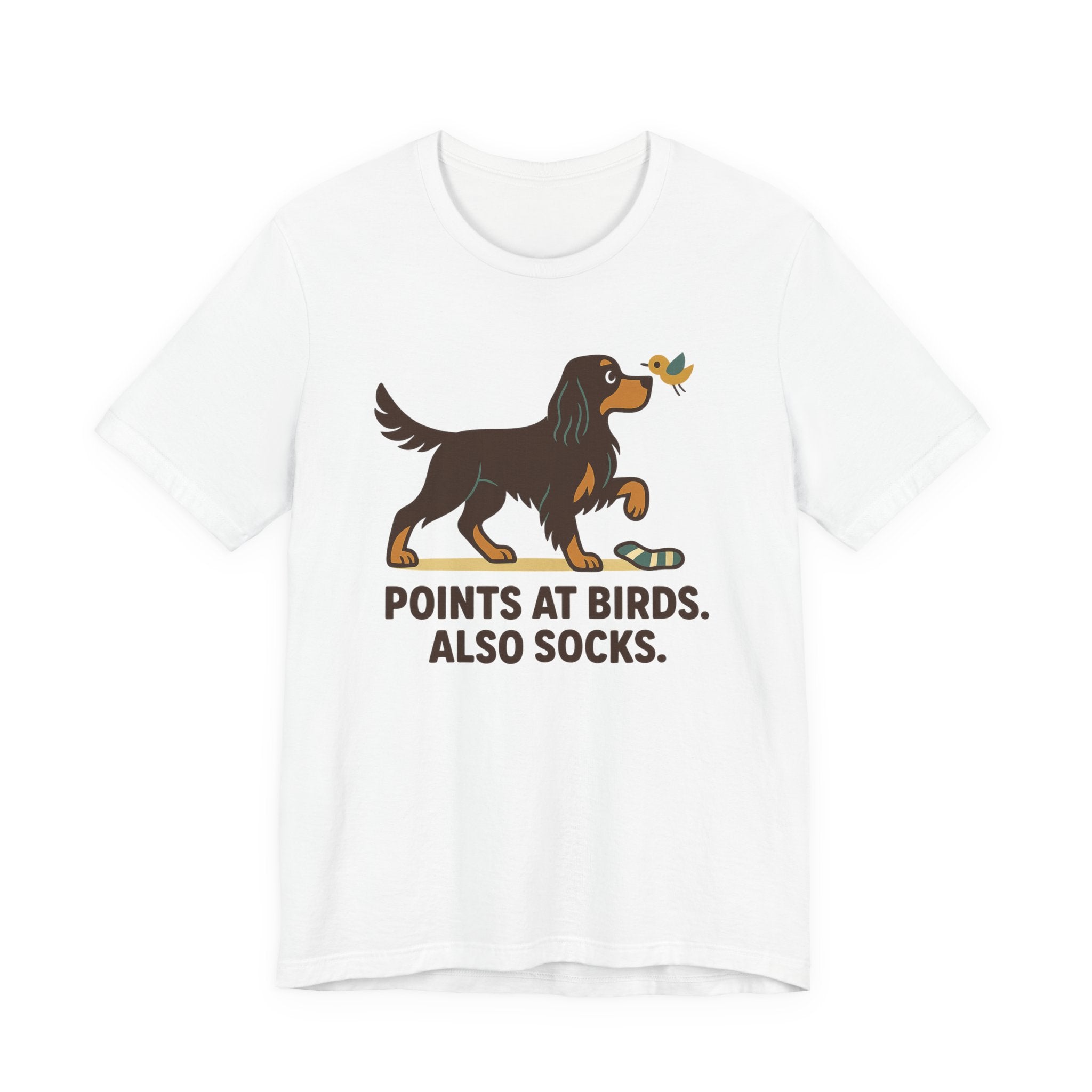 Gordon Points at Birds Also Socks Tee