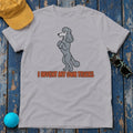 I Invent My Own Tricks Poodle T-Shirt in Athletic Heather