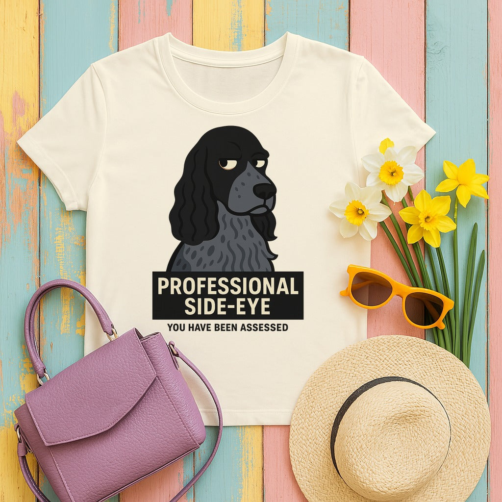 English Cocker Professional Side-Eye Tee in Natural