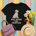 Lagotto Will Work for Truffles Tee in Black