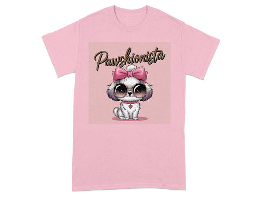 Cute Pawshionista Puppy Graphic Design Shirt product type