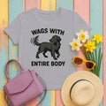 Flat-Coat Wags With Entire Body Tee in Athletic Heather
