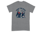 Grey t-shirt with a Boston Terrier illustration and text "Trust The Nose".