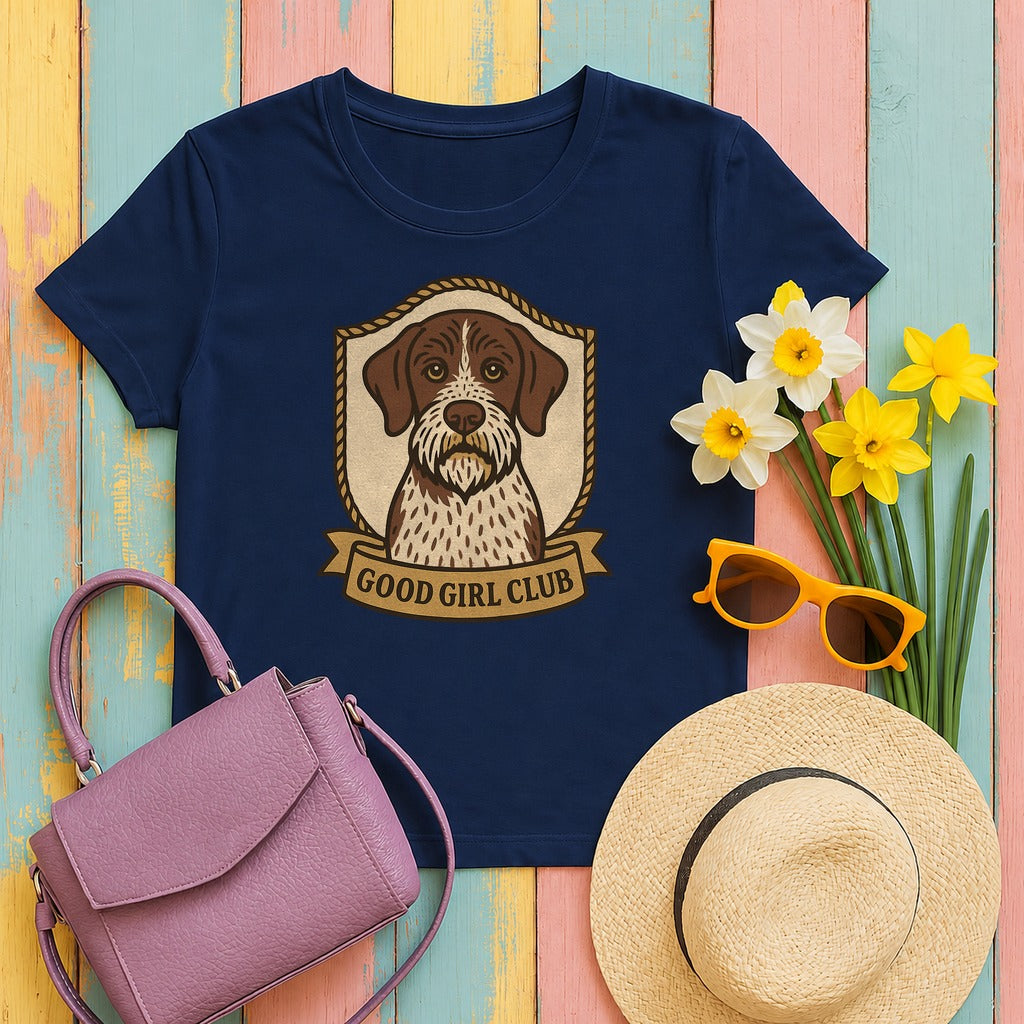 GWP Good Girl Club Tee in Navy