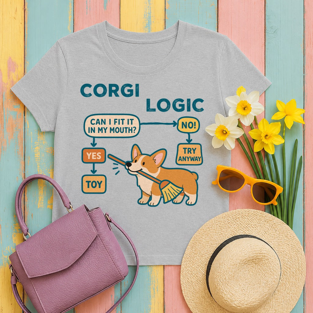 Corgi Logic T-Shirt in Sport Grey