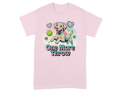 One More Throw Cute Dog Graphic Tee shirt product