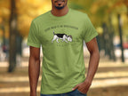 Light green t-shirt with a beagle sniffing the ground, text "Every walk is an investigation".
