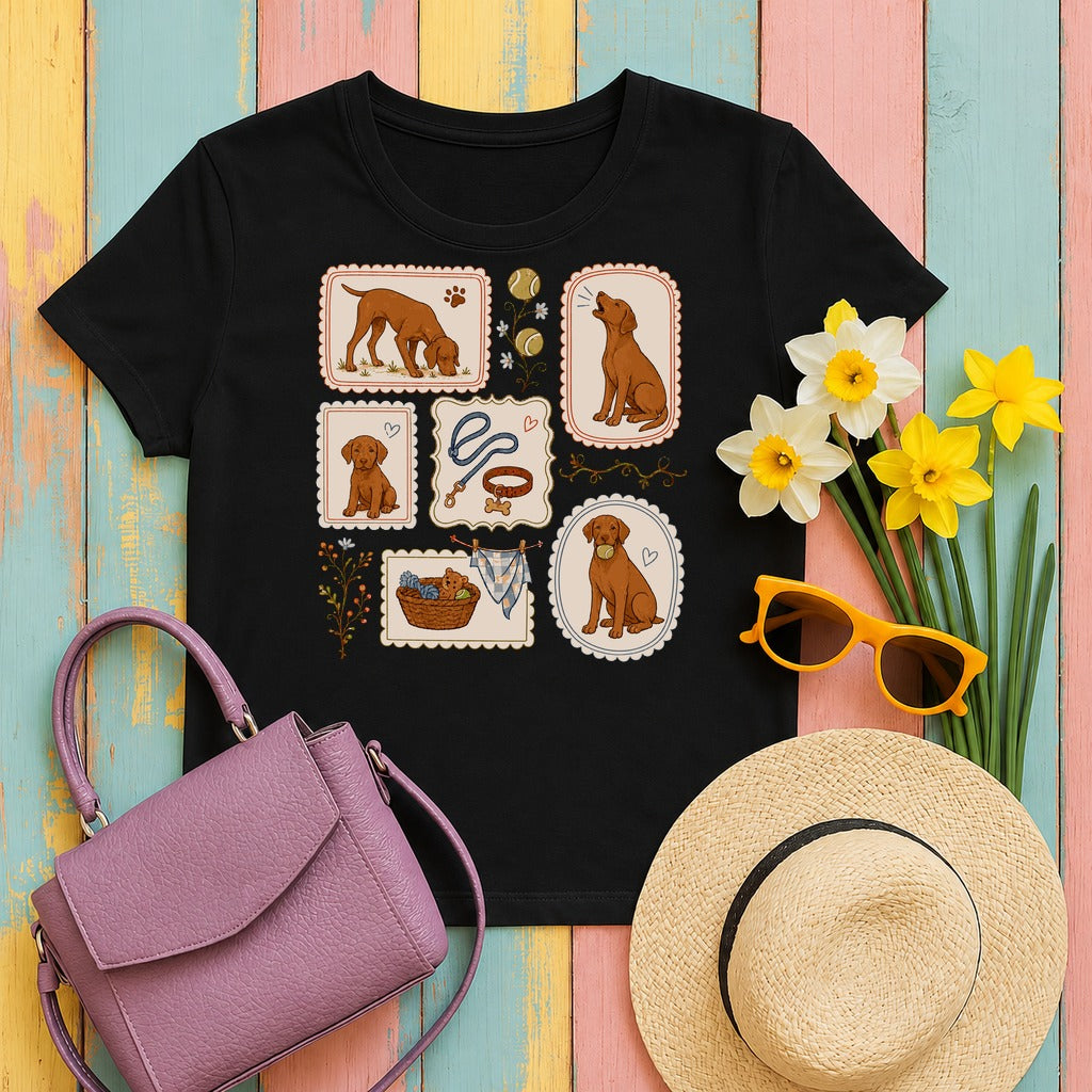 w5hero vintage-vizsla-t-shirt tee flat lay hero v8