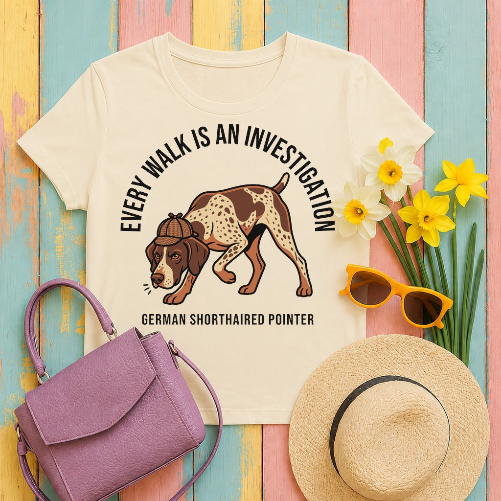 German Shorthaired Pointer Detective t-shirt